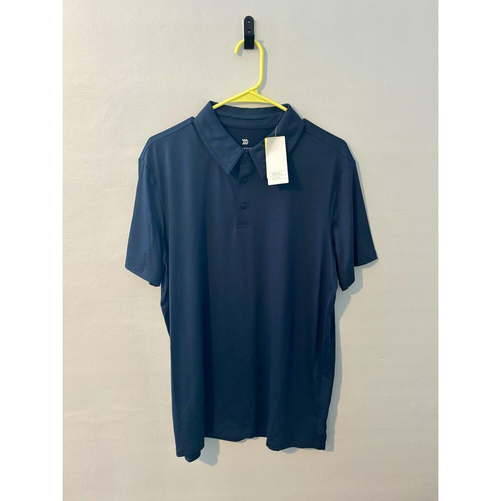 NWT All in Motion Men’s Navy Blue Athletic Performance Polo – Size L